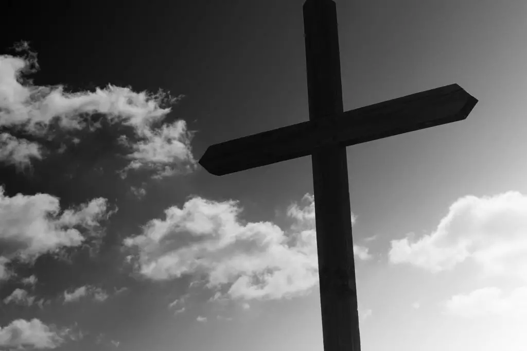 Wooden Cross Against A Cloudy Sky A Catholic Newbie