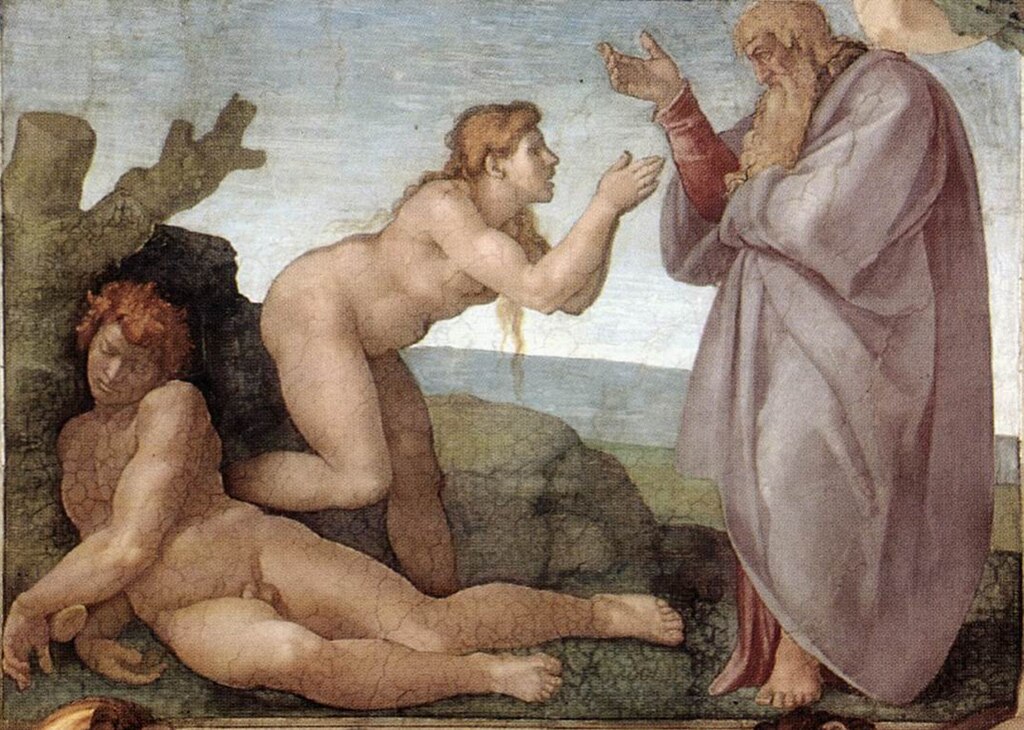 Michelangelo, “Creation of Eve,” Public domain, via Wikimedia Commons